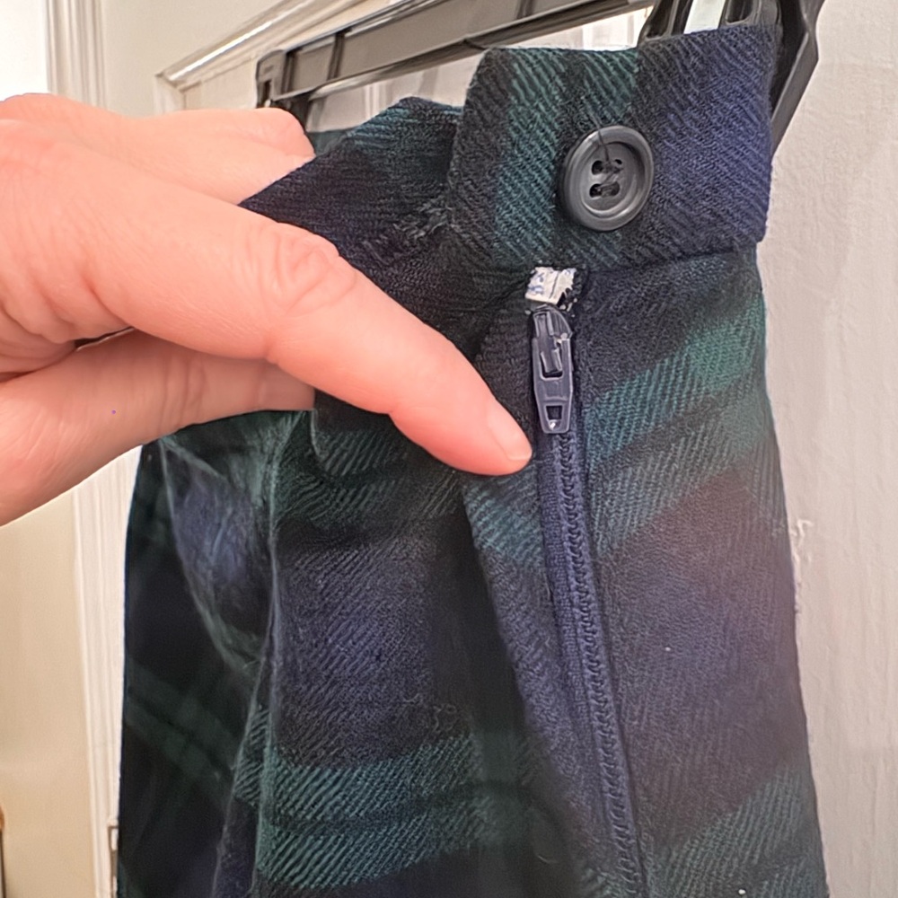 Vintage Tartan Plaid Women's 100% Wool Skirt Sz 10 - Picture 5 of 7